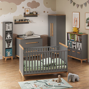 Vitalispa Scaffale per bambini Grigio/Artisan 98.4 x 113.4 cm