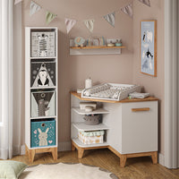 Vitalispa Fasciatoio Bianco/Artisan 85 x 85.2 cm con porta