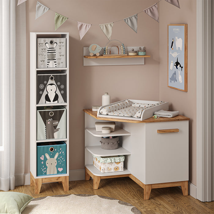 Vitalispa Fasciatoio Bianco/Artisan 85 x 85.2 cm con porta