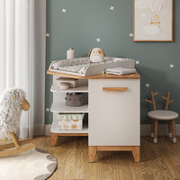 Vitalispa Fasciatoio Bianco/Artisan 85 x 85.2 cm con porta