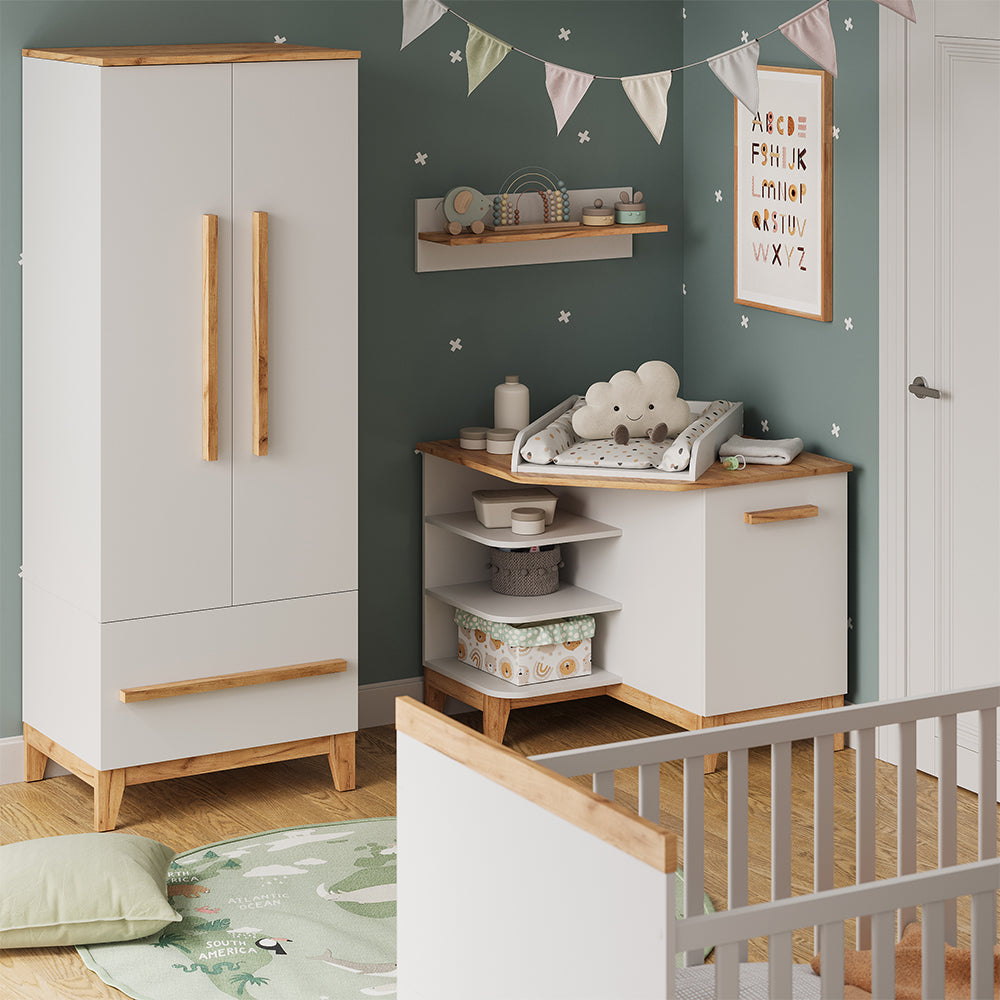 Vitalispa Fasciatoio Bianco/Artisan 85 x 85.2 cm con porta