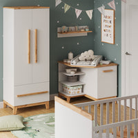 Vitalispa Fasciatoio Bianco/Artisan 85 x 85.2 cm con porta