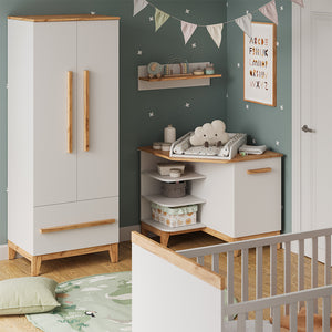 Vitalispa Fasciatoio Bianco/Artisan 85 x 85.2 cm con porta