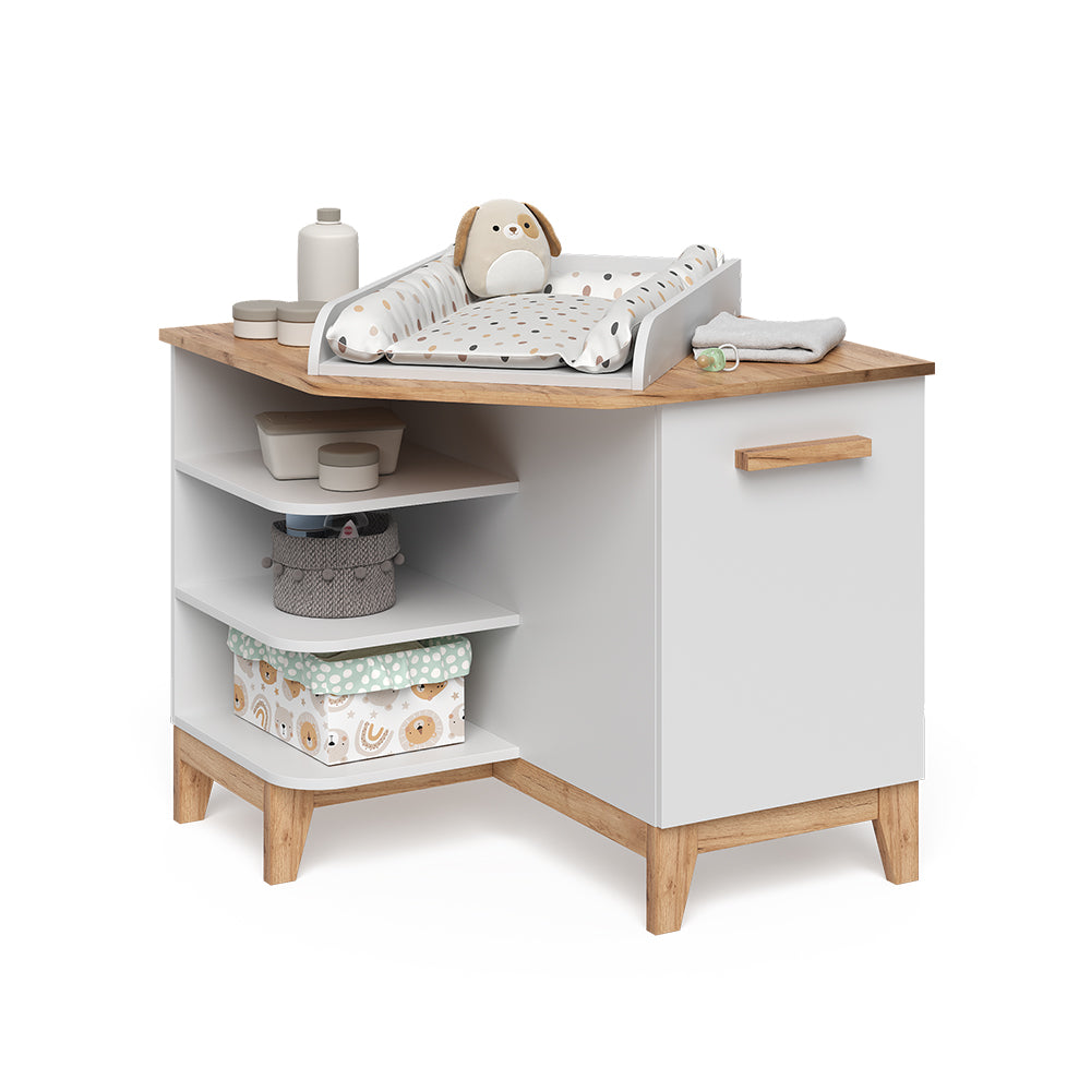 Vitalispa Fasciatoio Bianco/Artisan 85 x 85.2 cm con porta