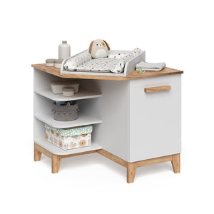 Vitalispa Fasciatoio Bianco/Artisan 85 x 85.2 cm con porta