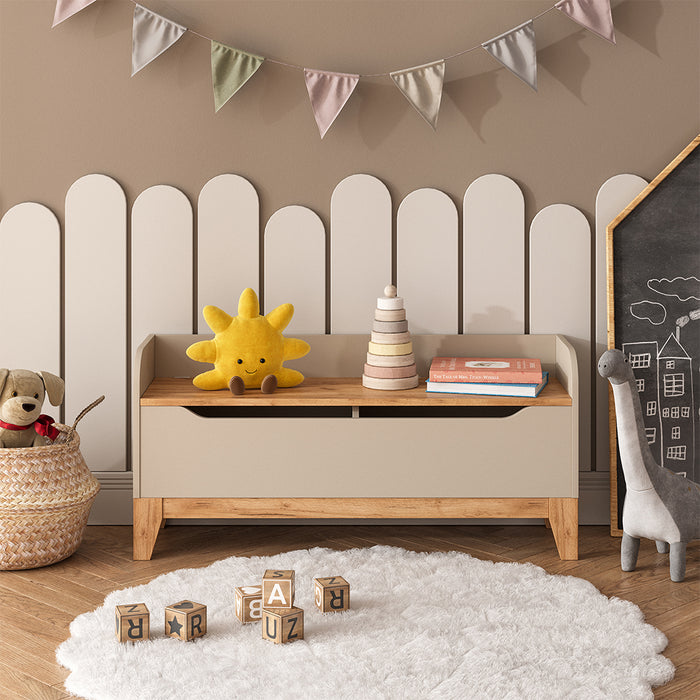 Vitalispa Cassapanca per giocattoli Cashmere/Artigianale 107.2 x 50 cm con sedile