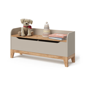 Vitalispa Cassapanca per giocattoli Cashmere/Artigianale 107.2 x 50 cm con sedile