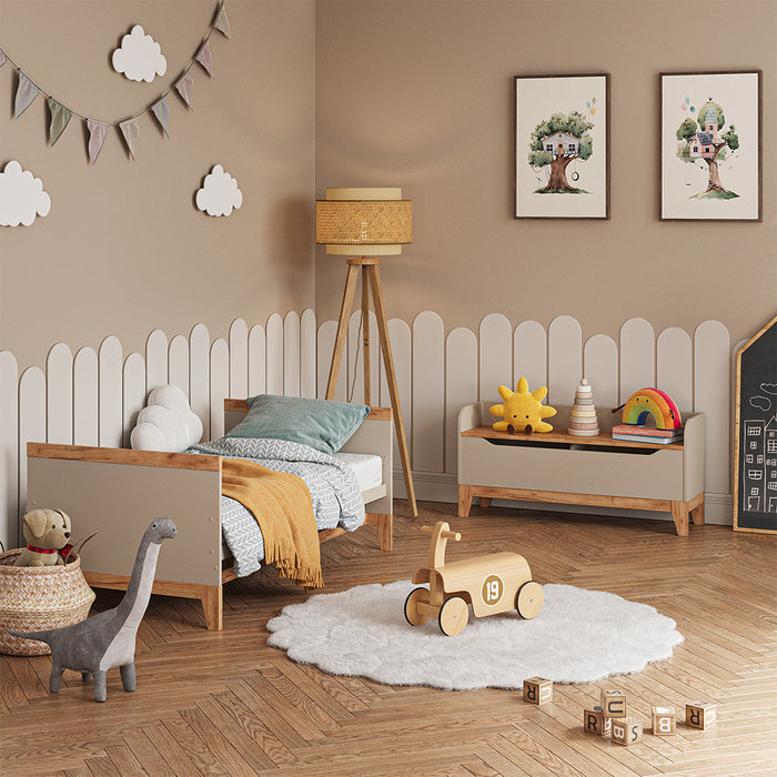 Vitalispa Cassapanca per giocattoli Cashmere/Artigianale 107.2 x 50 cm con sedile