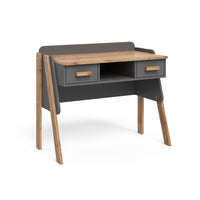 Vitalispa Scrivania Grigio/Artisan 97 x 51 cm con 2 cassetti