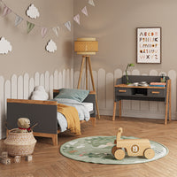 Vitalispa Scrivania Grigio/Artisan 97 x 51 cm con 2 cassetti