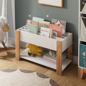 Vitalispa Scaffale per bambini Bianco/Artisan 80 x 46 cm