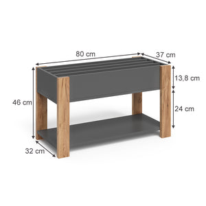 Vitalispa Scaffale per bambini Grigio/Artisan 80 x 46 cm