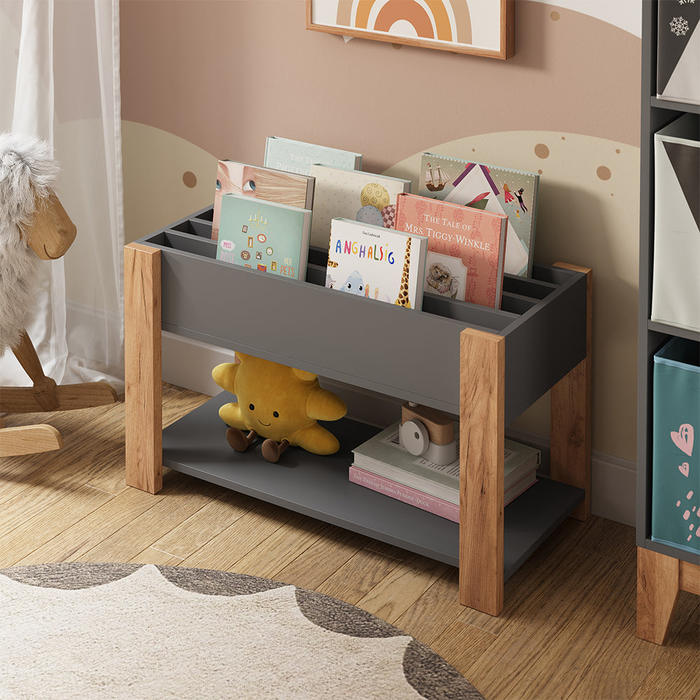 Vitalispa Scaffale per bambini Grigio/Artisan 80 x 46 cm