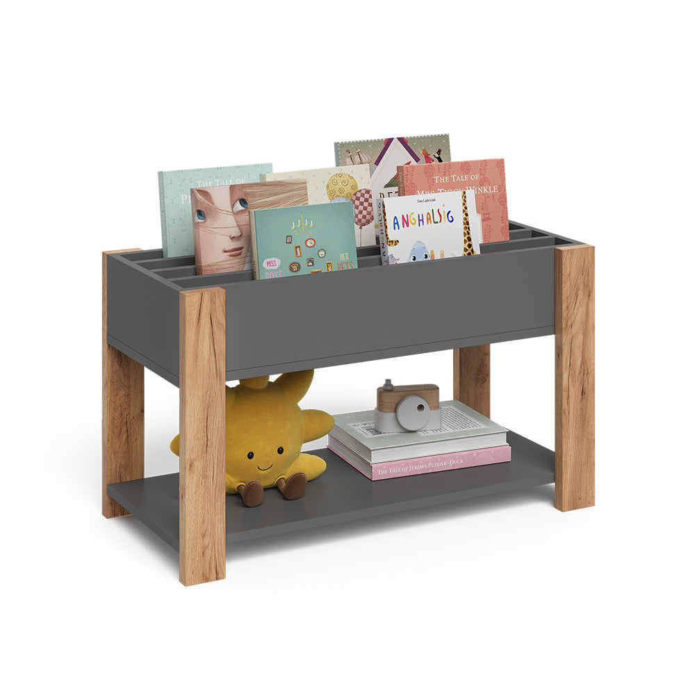 Vitalispa Scaffale per bambini Grigio/Artisan 80 x 46 cm