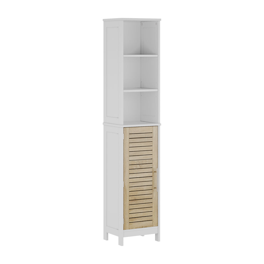 Vicco Armadio per il bagno Bianco/quercia 35 x 173 cm con 6 scomparti