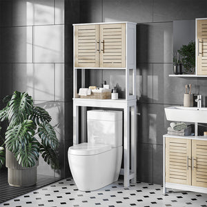 Vicco Armadietto per toilette Bianco/quercia 70 x 180 cm con 2 scomparti chiusi