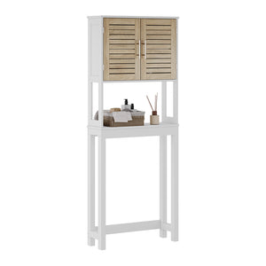 Vicco Armadietto per toilette Bianco/quercia 70 x 180 cm con 2 scomparti chiusi