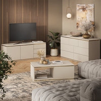 Vicco Comodino camera da letto Cachemire 66 x 48.6 cm con 2 cassetti