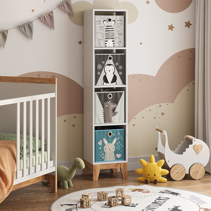 Vitalispa Scaffale per bambini Bianco/Artisan 35.2 x 159.5 cm