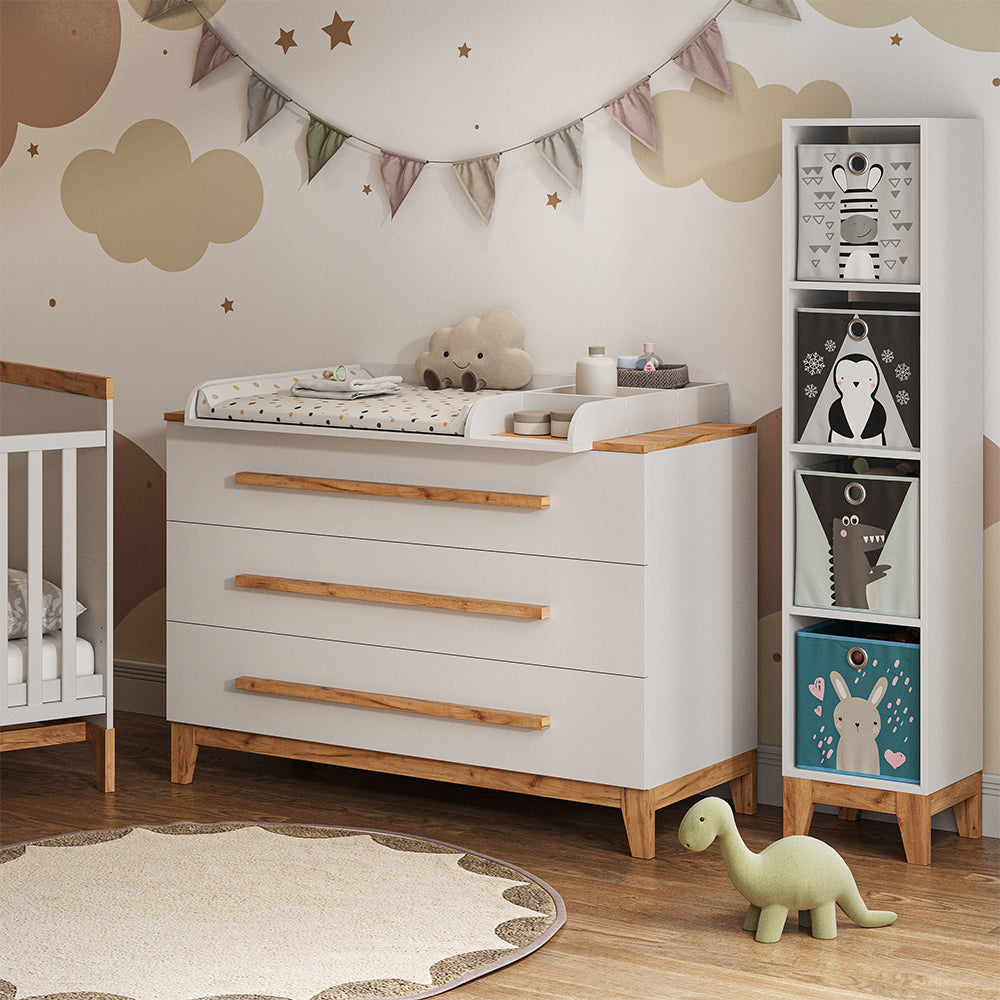 Vitalispa Scaffale per bambini Bianco/Artisan 35.2 x 159.5 cm