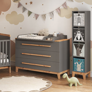 Vitalispa Scaffale per bambini Grigio/Artisan 35.2 x 159.5 cm