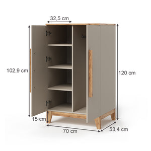 Vitalispa Armadio per bambini Cachemire 70 x 120 cm