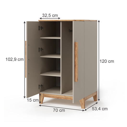 Vitalispa Armadio per bambini Cachemire 70 x 120 cm