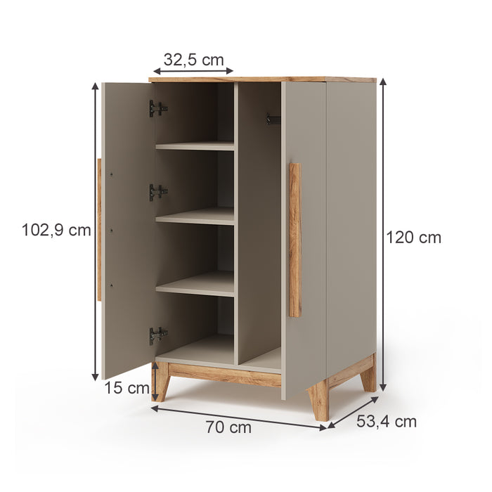Vitalispa Armadio per bambini Cachemire 70 x 120 cm