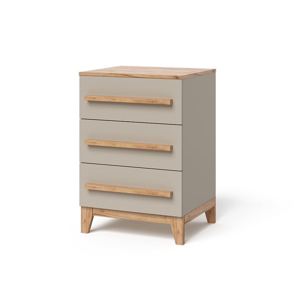 Vitalispa Cassettiera per camera da letto Cachemire 60 x 88 cm con 3 cassetti