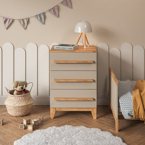 Vitalispa Cassettiera per camera da letto Cachemire 60 x 88 cm con 3 cassetti