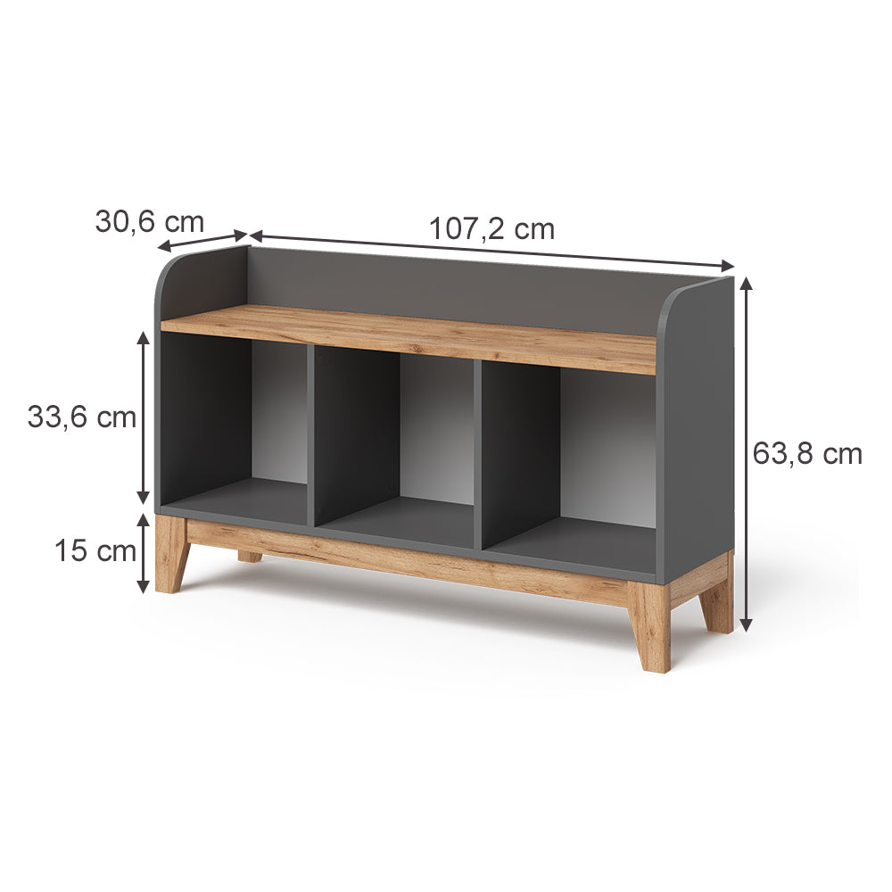 Vitalispa Panca per bambini Grigio/Artisan 107.2 x 63.8 cm