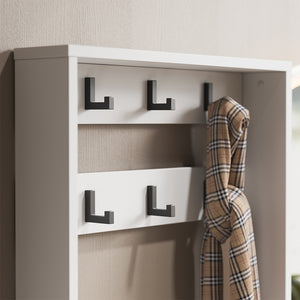 Vicco Armadio da ingresso Bianco 100 x 45 cm Set, 3 parti