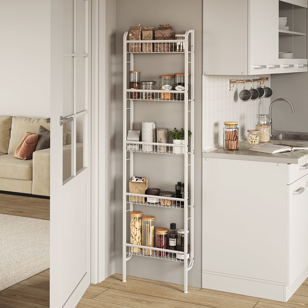 Vicco Scaffale a scala Bianco 44.5 x 160 cm con 5 ripiani