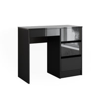 Vicco Scrivania Antracite lucido 90 x 40 cm con cassetti