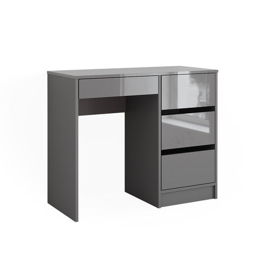 Vicco Scrivania Grigio lucido 90 x 40 cm con cassetti