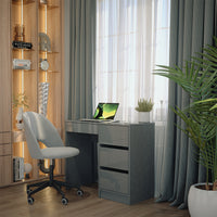 Vicco Scrivania Grigio lucido 90 x 40 cm con cassetti