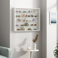 Vicco Vetrina a parete Bianco Con 4 ripiani
