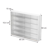 Vicco Vetrina a parete Bianco Con 4 ripiani