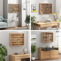 Vicco Vetrina a parete Sonoma Con 4 ripiani