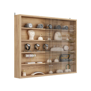 Vicco Vetrina a parete Sonoma Con 4 ripiani