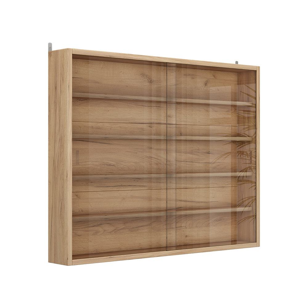 Vicco Vetrina a parete Sonoma Con 4 ripiani