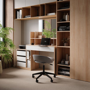 Vicco Scrivania Bianco/Sonoma 139.8 x 40 cm con cassetti