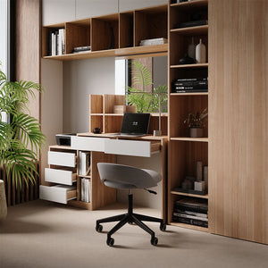 Vicco Scrivania Bianco/Sonoma 139.8 x 40 cm con cassetti