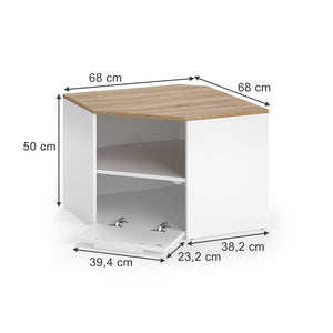 Vicco Mobile tv Bianco/Sonoma 68 x 50 cm