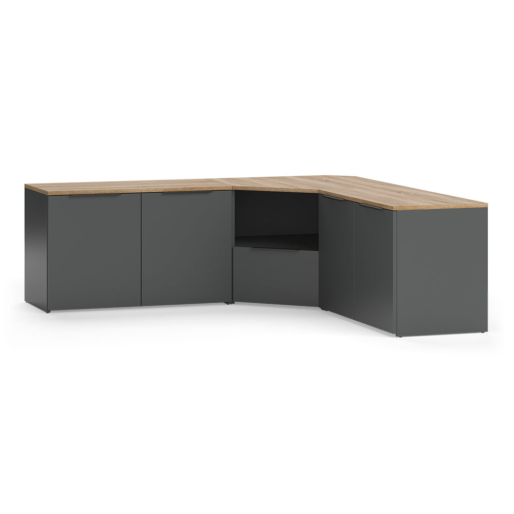 Vicco Parete attrezzata soggiorno Antracite/Sonoma 3 parti