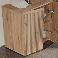 Vicco Mobile sottolavabo per bagno Artigiano 60 x 58 cm 2 vani portaoggetti