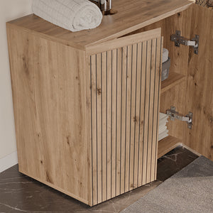 Vicco Mobile sottolavabo per bagno Artigiano 60 x 58 cm 2 vani portaoggetti