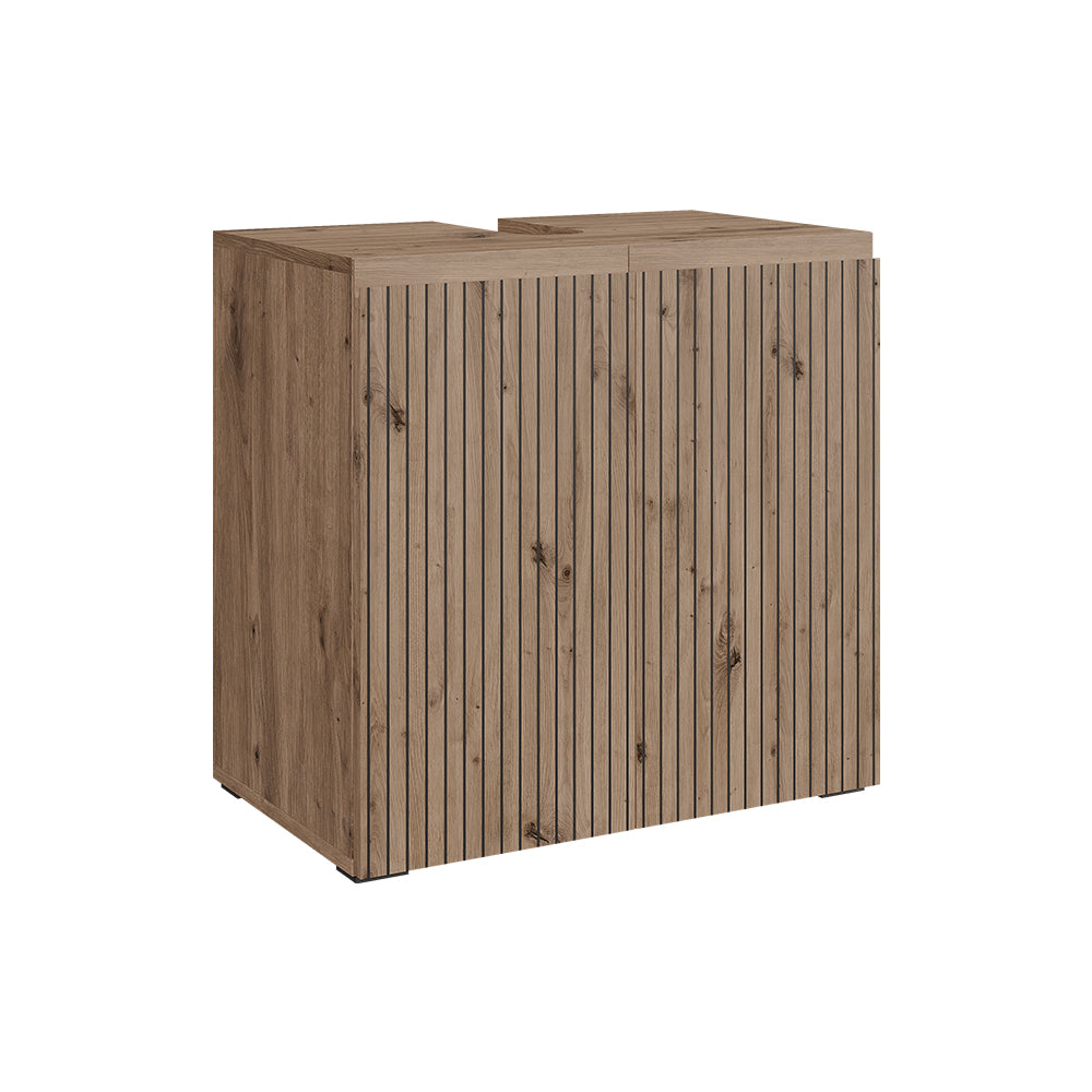 Vicco Mobile sottolavabo per bagno Artigiano 60 x 58 cm 2 vani portaoggetti
