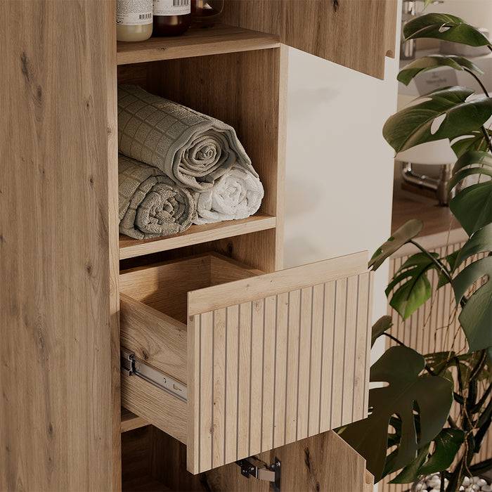 Vicco Armadio per il bagno Artigiano 30 x 181 cm con 2 porte