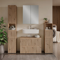 Vicco Mobile sottolavabo per bagno Artigiano 80 x 58 cm con 2 cassetti